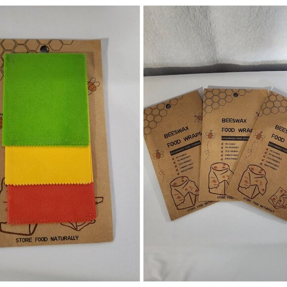 NWT 9 Bee’s Wrap Resuable Bee’s Wax food wraps. - Picture 1 of 7